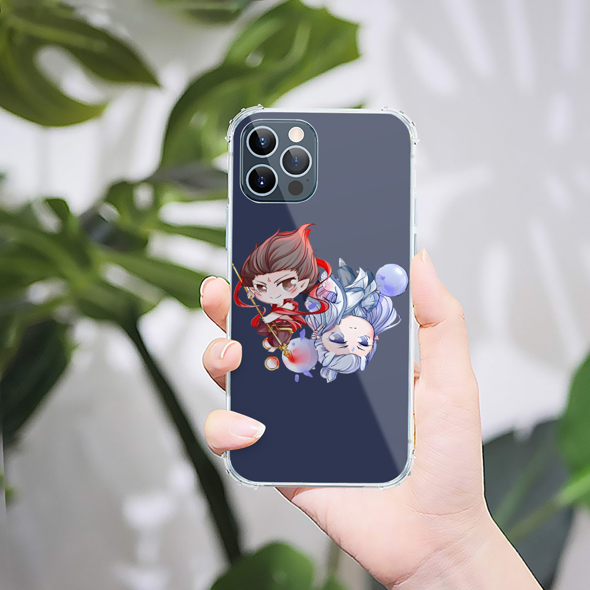 （画像用） Ne Zha 2 ナタ 魔童の大暴れ 【iPhone 12シリーズ対応】透明スマホケース（クリアソフトケース）